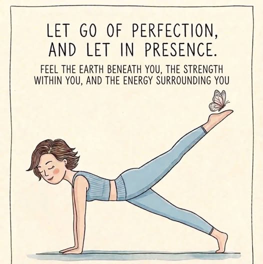 Let go of perfection, and let in presence – illustration